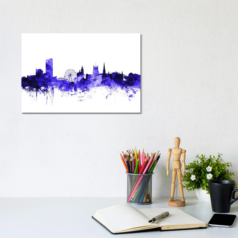 Sheffield, England Skyline by Michael Tompsett - Wrapped Canvas Gallery-Wrapped Canvas Giclée, 20.32 cm H x 30.48 cm W