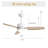 Ladontay 3-ABS Blade Modern Ceiling Fan with LED Light and Remote Control-2059479701-2076660662