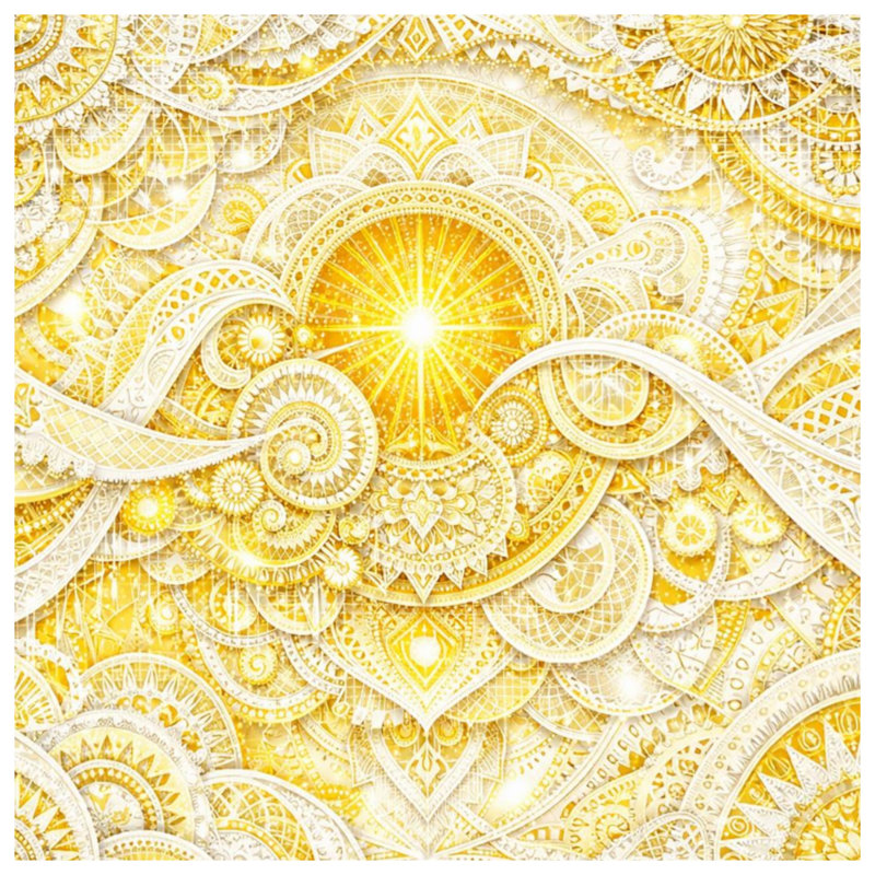 Édredon complexe d'art mandala, Simple extra long