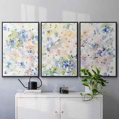 «Flowing Colors II» - Toile encadrée multi-pièces