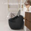 Toilette ovale simple brillante 1,28 po en céramique sans soudure avec siège à dégagement rapide, l 18,49 po de largeur, 22 paquets de conception, 24,32 po de hauteur, 117 lb de poids-121676136