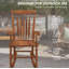 Chaise berçante en bois massif Tamicka-569193521
