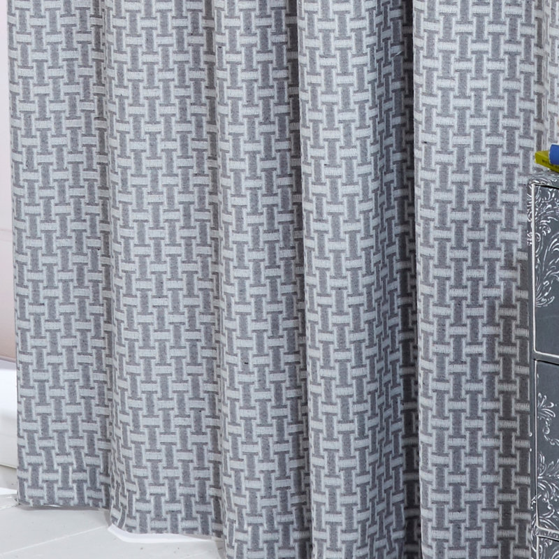 Aoibhi Room Darkening Curtain, 228 W x 182 D cm, Silver