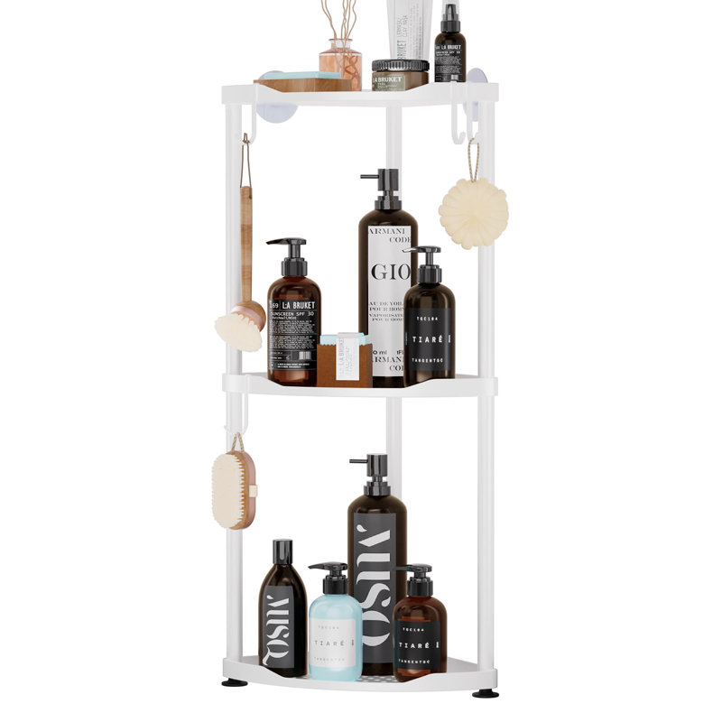 Freestanding Shower Caddy, White