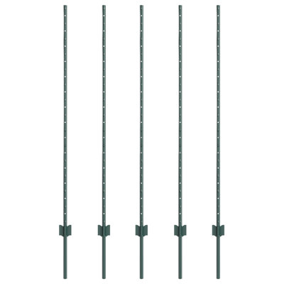 Fence Posts 5 Pcs U-Channel Steel
