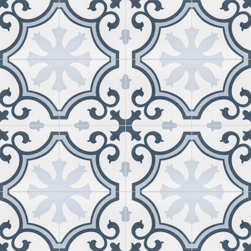 Carreau de porcelaine pour plancher et mur 9-3 / 4 po x 9-3 / 4 po Merola