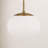 Vibi Milk Glass Globe Single Pendant -826050675