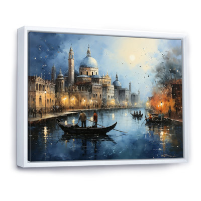 " Teal Canal Urban Venice Charcoal "