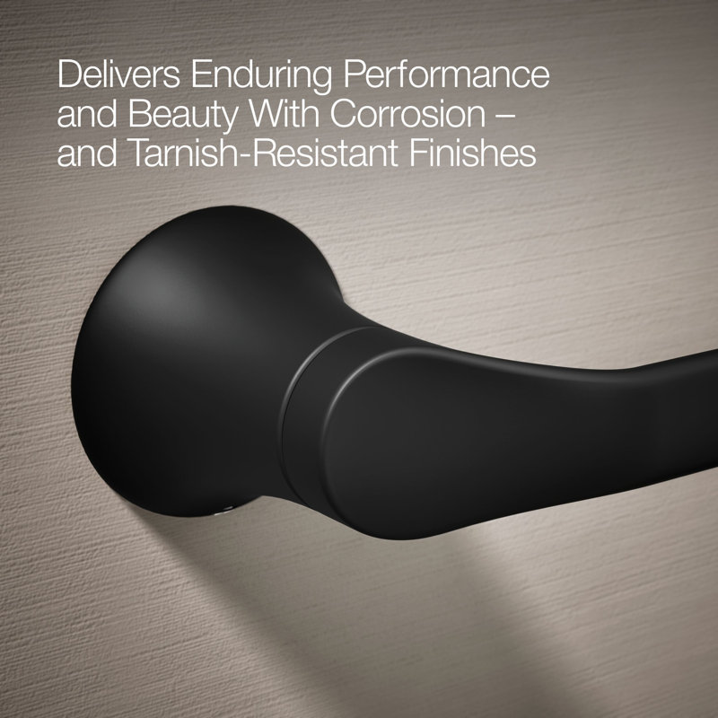Simplice Pivoting Toilet Paper Holder, Matte Black