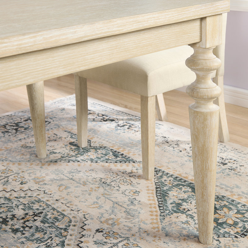 Ensemble de table de salle à manger 7 pièces avec chaises rembourrées confortables, idéal pour les salles à manger compactes et les décors modernes