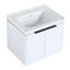 Meuble-lavabo à fermeture en douceur 24 po avec lavabo, convenant à une petite salle de bain