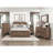 Modern Rustic Brown Bedroom Bed, Queen Size Furniture Wood Size, Bed-11863265-11863294
