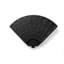 Base de parasol en porte-à-faux en plastique noire 4 pièces