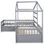 Lit plateforme simple gris avec 3 zones de rangement-433334968