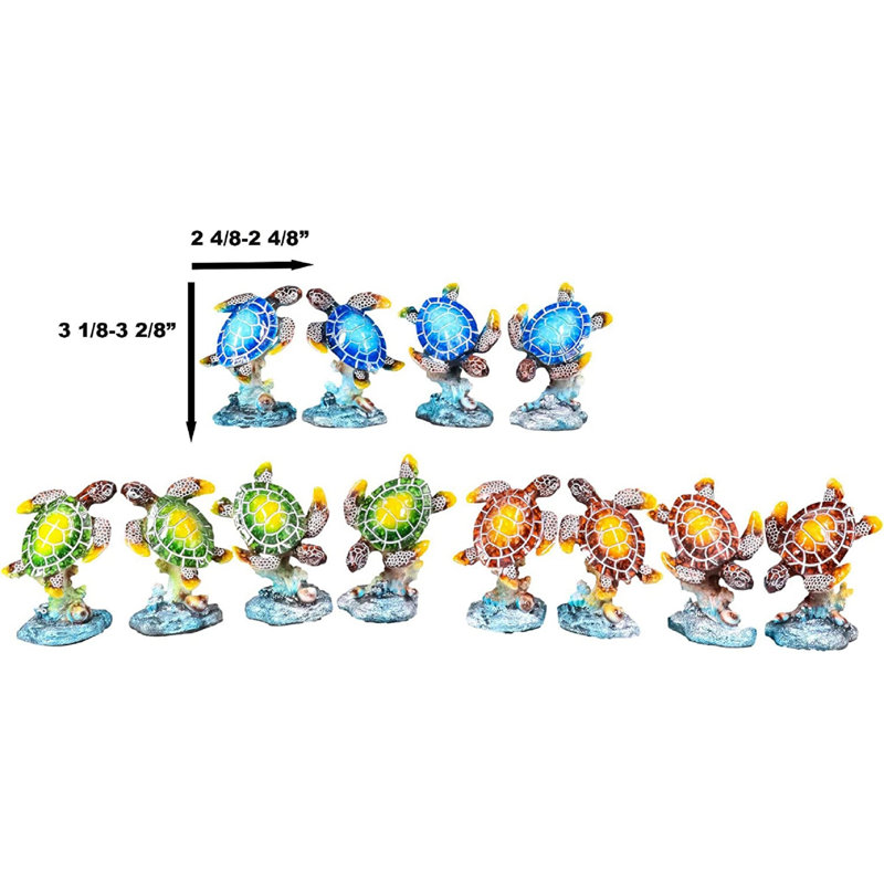 Ensemble de figurine de tortue de mer Nev