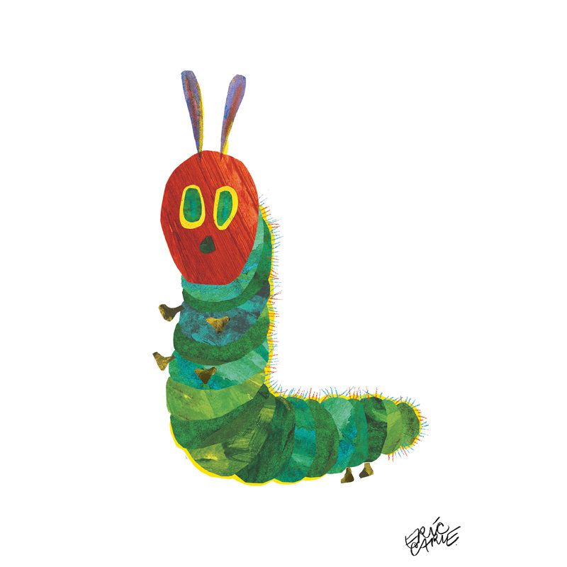 Friendly Caterpillar - Painting on Canvas, 76cm H x 51cm W