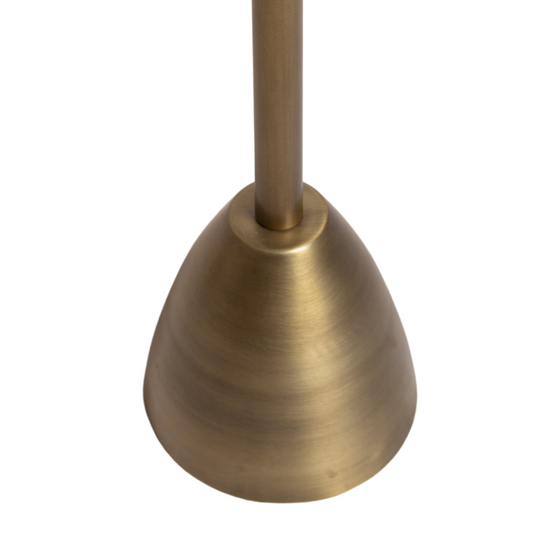 Morizet Round Metal Drink Table, Gold