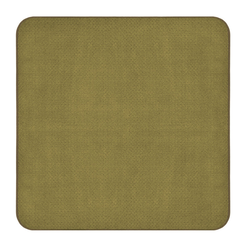 Skid-Resistant Carpet Runner - Olive Green - Many Other Sizes To Choose From, Square 3' x 3'