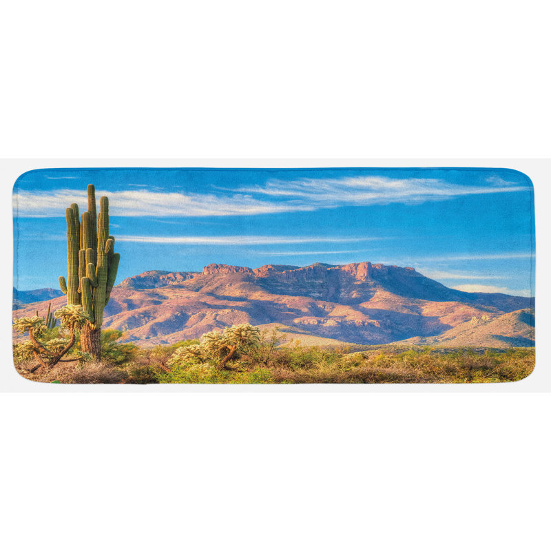 Coastal Polyester Kitchen Mat