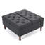 Table basse avec repose-pieds carré 35 "avec grand rangement-175078290