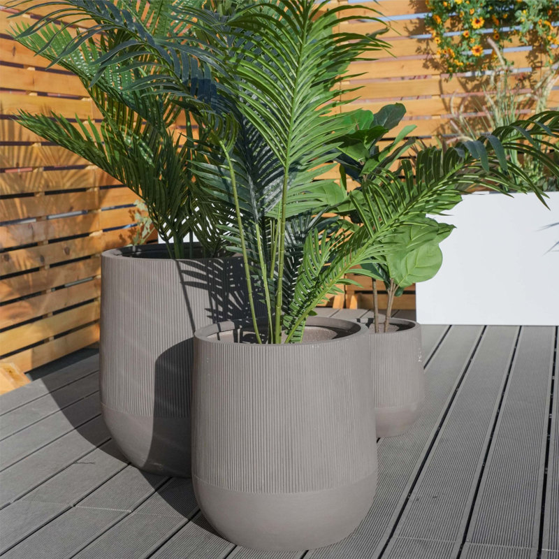 Jardinières d'intérieur et d'extérieur 3 pièces Megaira
