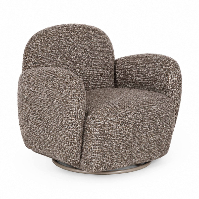 Upholstered Swivel Accent Chair