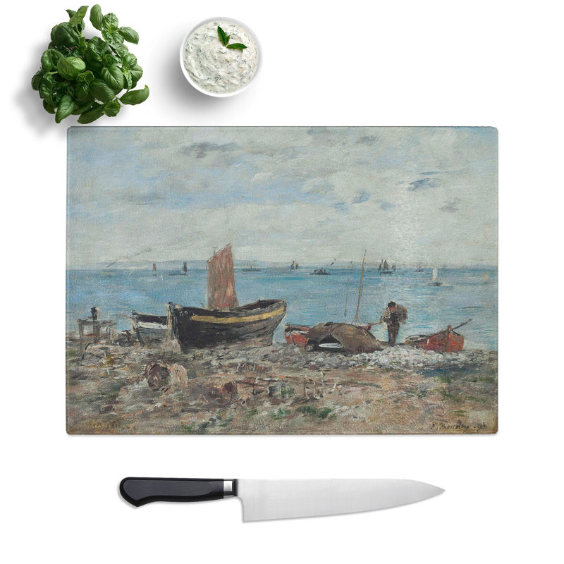 St. Adresse by Eugene Boudin Chopping Board, 0.4cm H x 20cm W x 28.5cm L