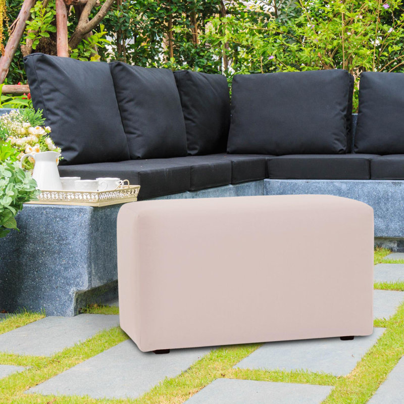Averey Outdoor Patio Bench Cover, Seascape Sand