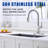 Single Handle Kitchen Faucet with Pull-Down Sprayer