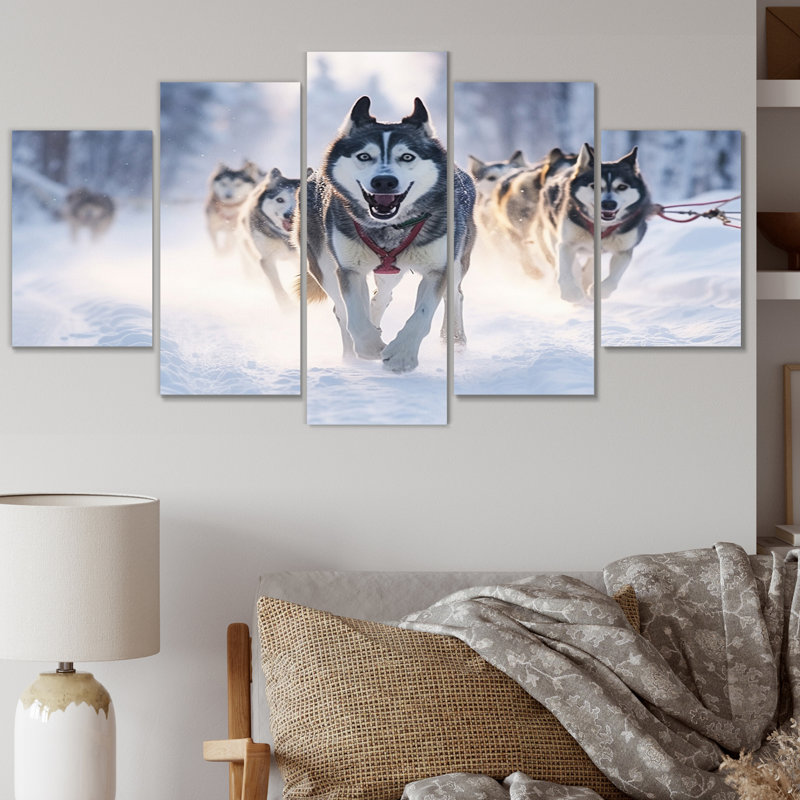 Alaska Dog Sledding II U.S. States & Territories Wall Decor