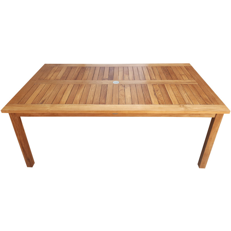 Kiana Outdoor Teak Dining Table, 36" W x 63" L x 30" H