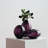Cecile 3-Piece Hand-Blown Glass Vase Set (Purple)-266241739