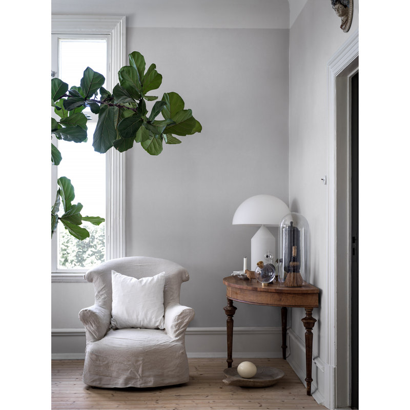 Boråstapeter Linen Wallpaper, Swedish Gray