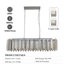 Luminaire de lustre de plafond moderne en cristal ovale de luxe (sans ampoules)