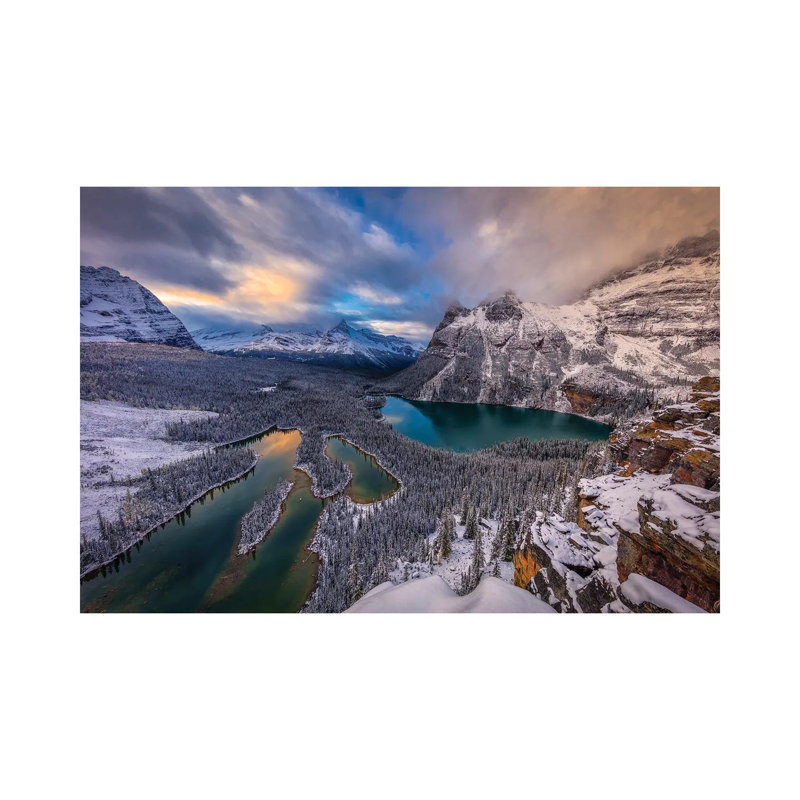 Lake Ohara 1 Piece Wrapped Canvas Wall Art, 20.32 cm H x 30.48 cm W