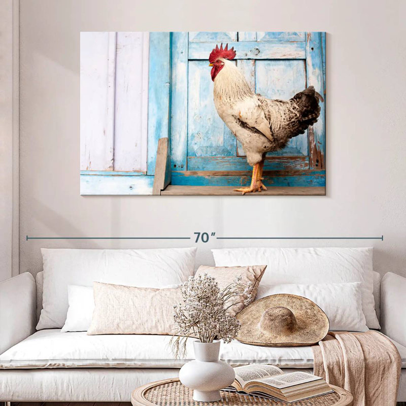 Crowle Domesticated Rooster, 32" H x 48" W