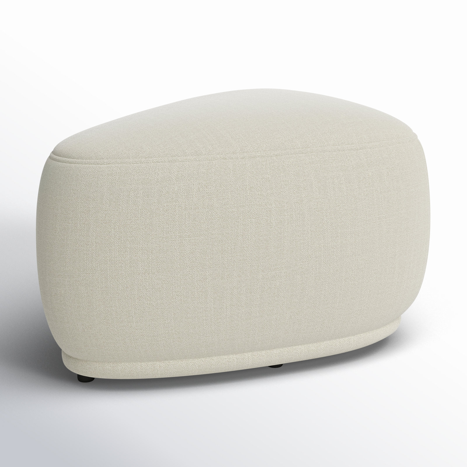 Adna 26" Ottoman, Effie Linen Performance