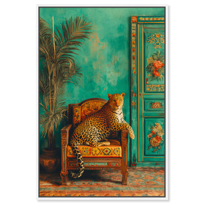 "Jungle Luxe", reproduction sur toile encadrée par Art Remedy, cadre blanc, 30 x 45