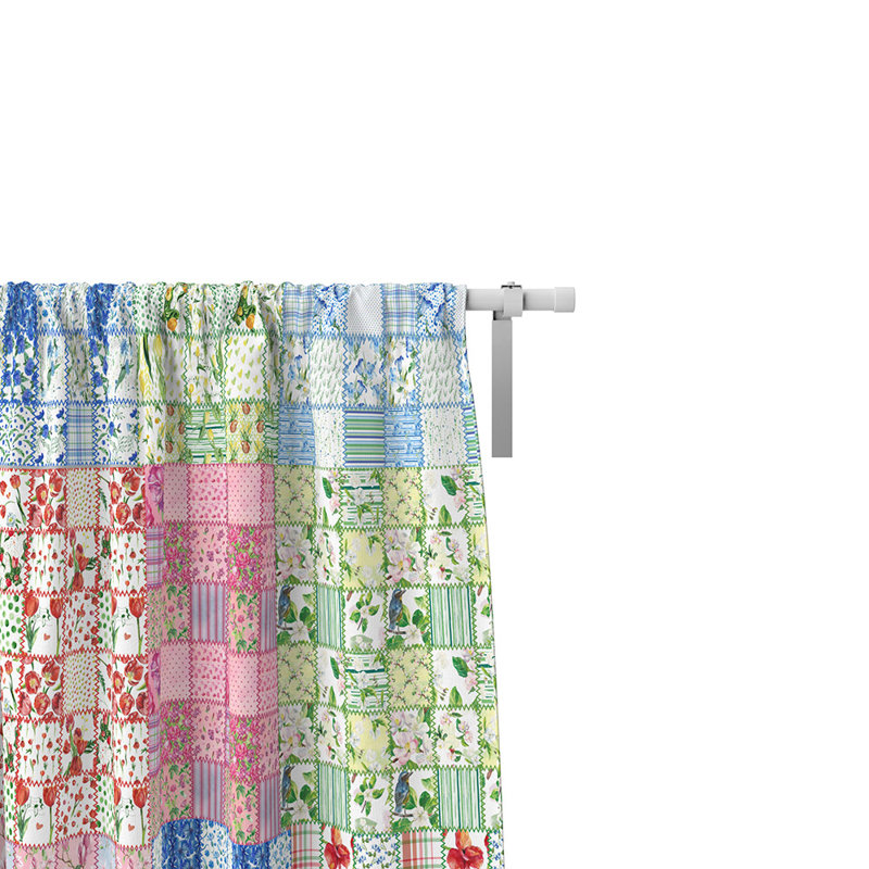 Panneaux de rideaux semi-transparents abstraits, L 20 po x L 82 po