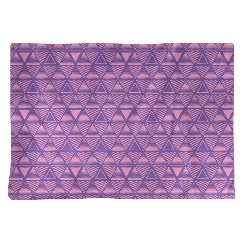 Jordao Polyester Geometric Rectangle Placemat, Purple/Pink, Polyester