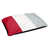 Rouge / blanc / argent