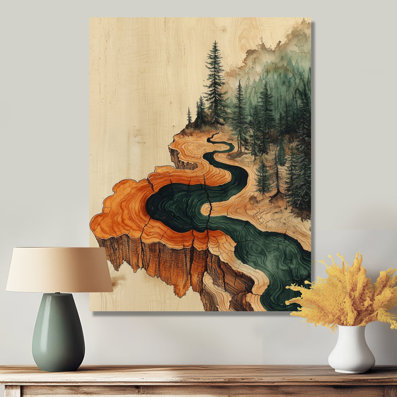 Gentia - Landscapes Wall Decor, H 40 po x l 30 po, Toile tendue, Ne s’applique pas