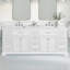 Meuble-lavabo double autoportant de 84 po