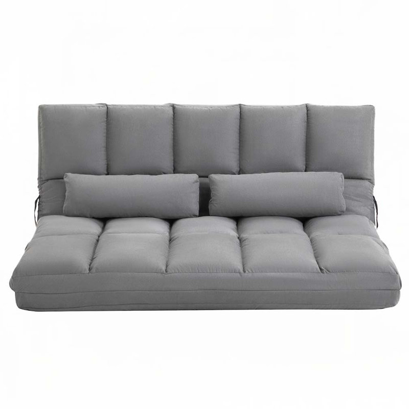 Canapé convertible, canapé-lit pliant, chaise longue d'invité, Gris clair