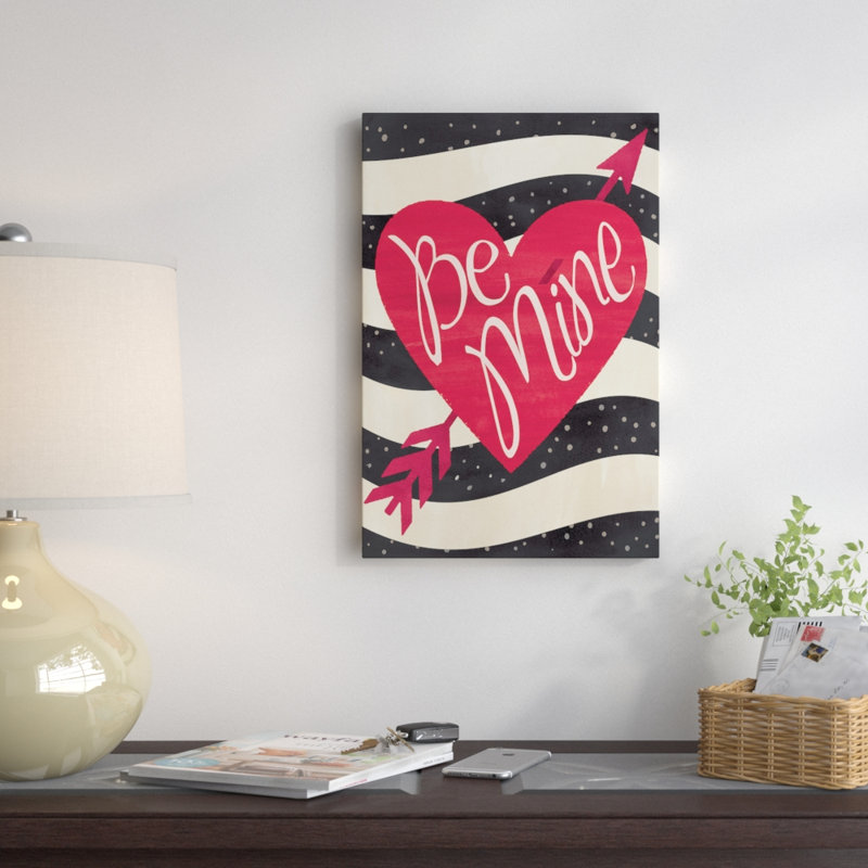 « be mine flag », reproduction d’impression sur toile, H 18 po x l 12 po x P 1,5 po