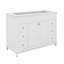 Meuble-lavabo pour salle de bain sans lavabo simple 6 tiroirs et 2 portes armoire autoportante 2 tablettes