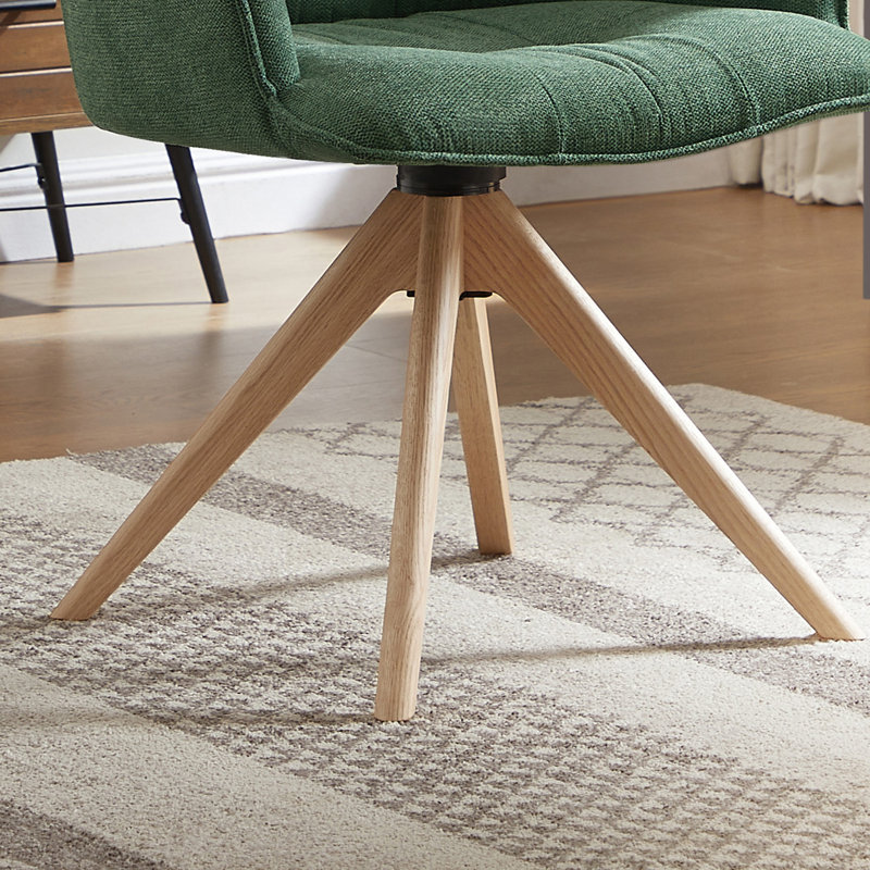 Task Chair, Green Fabric