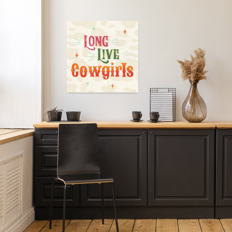 Cowgirl Club V, art contemporain abstrait, H 18 po x l 18 po