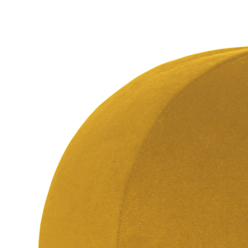 Posh Ball Reversible Throw Pillow, 10"H x 10"W, Mustard