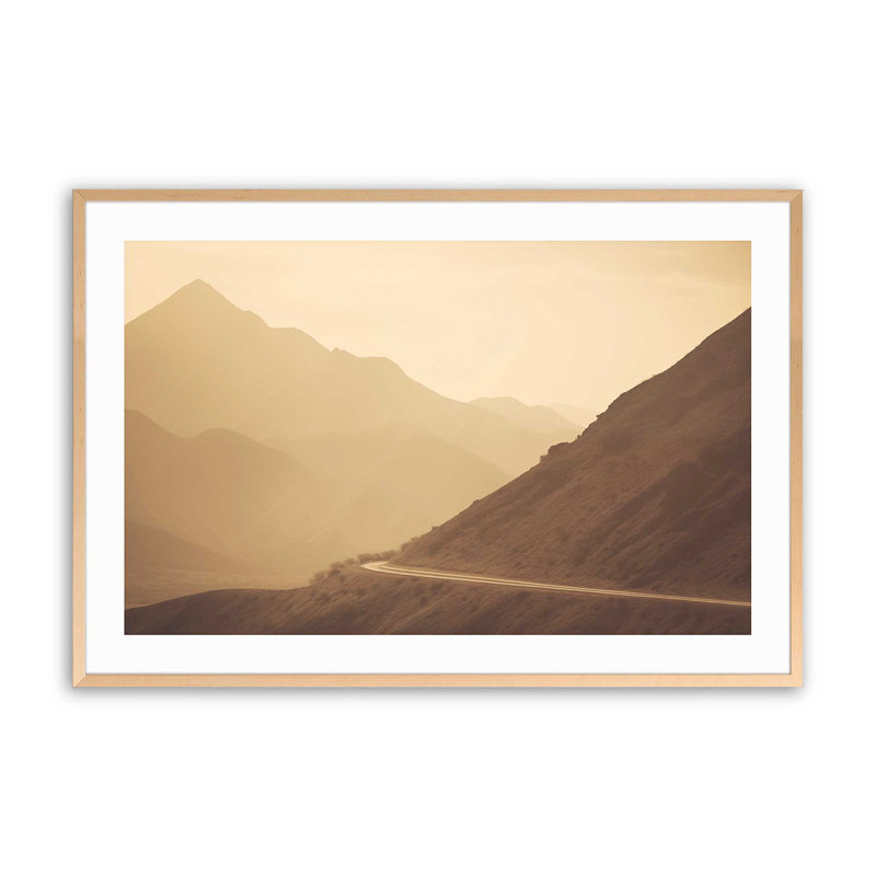«Peaceful Mountain Drive I», H 12,25 po x l 15,25 po, Érable brut